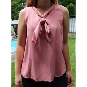 Pink Bow Blouse